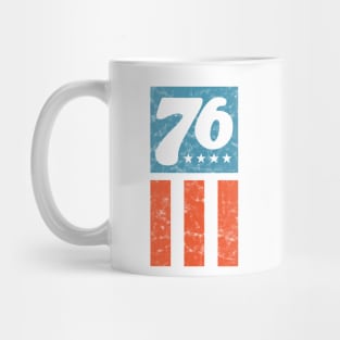 76 - Patriotic Design (Worn) Mug